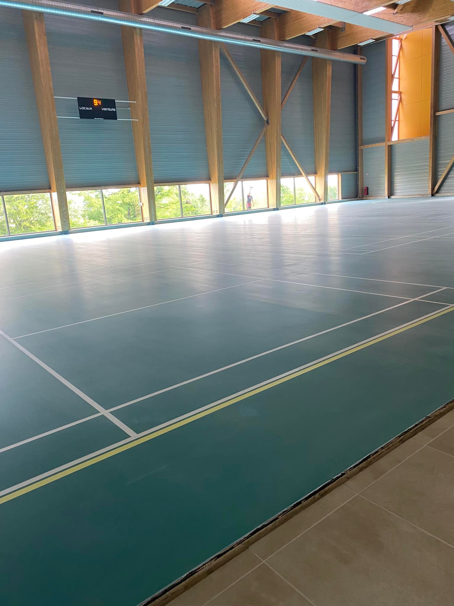 Nettoyage de gymnase